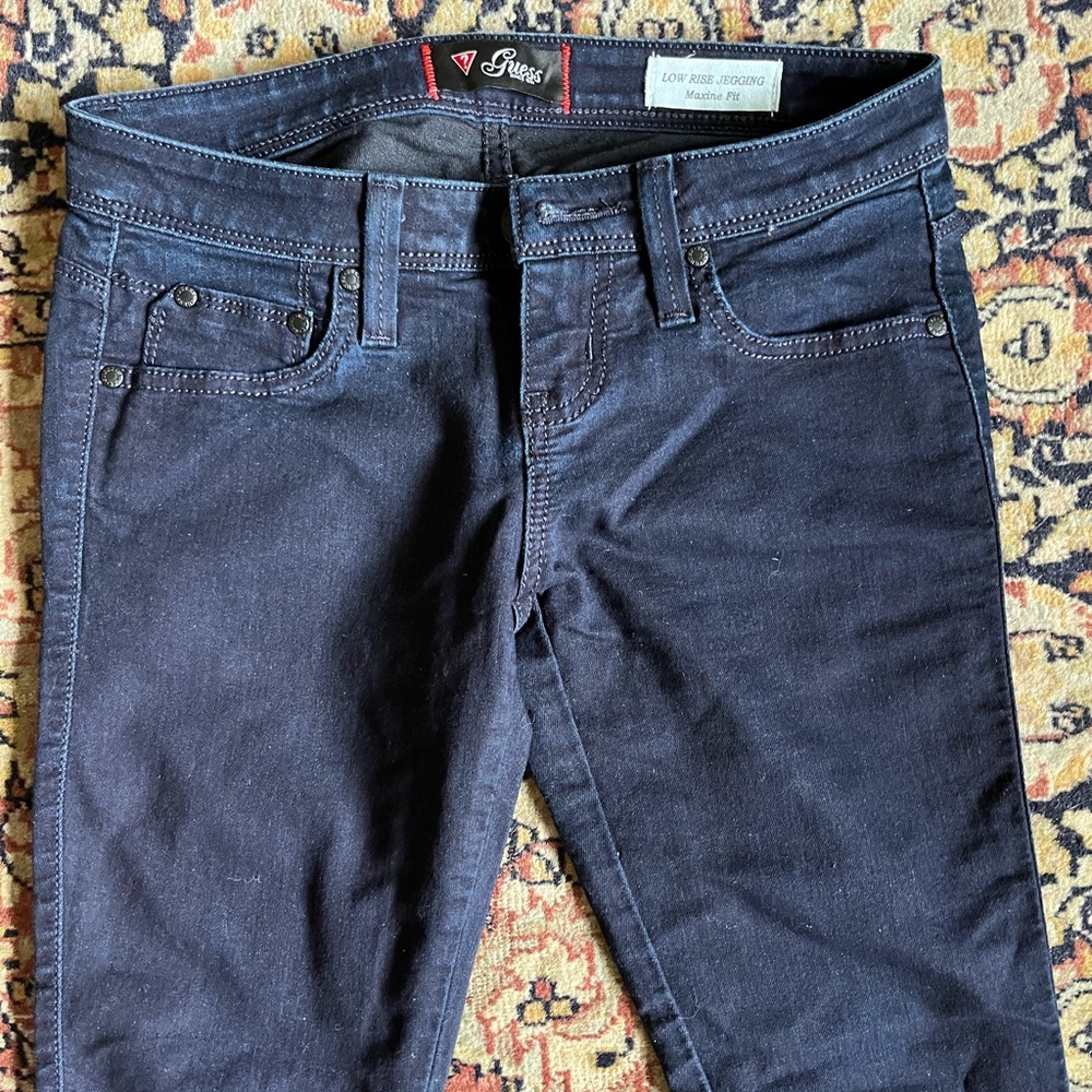 Guess Vintage Y2K Low Rise Denim Jeggings Maxine Fit - Picture 2 of 6